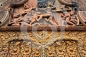 Banteay Srei Wat embossing