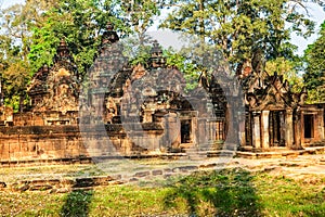 Banteay Srey a 10th century Cambodian temple, Angkor Wat, Cambodia