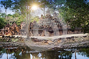 Banteay Srey Temple ruins Xth Century , Siem Reap, Cambodia