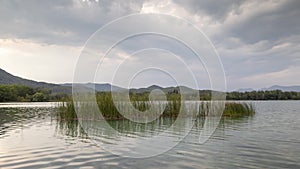 Banyoles lake in catalonia, spain