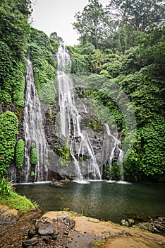 Banyumala twin waterfall in Bali, Indonesia