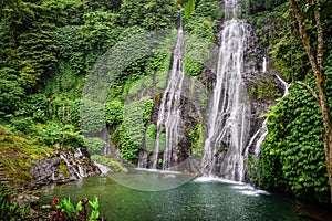 Banyumala twin waterfall in Bali, Indonesia