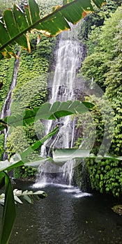 Banyumala Twin waterfall, at buleleng regency of Bali during day time