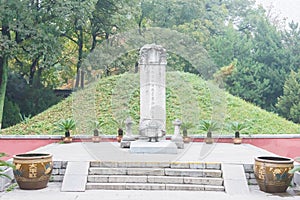 Baogong tomb. a famous historic site in Hefei, Anhui, China.