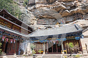 Baoxiang temple at Shibaoshan Mountain(Shibaoshan Shiku). a famous historical site of Jianchuan, Yunnan, China.