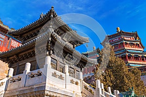 Baoyun Bronze Pavilion at the Summer Palace in Beijing, China