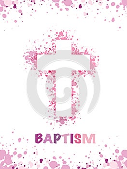 Baptism card for female