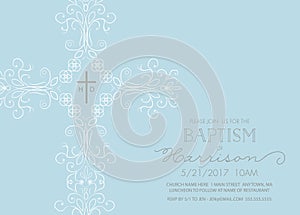 Baptism, Christening, Communion, or Confirmation Invitation Template