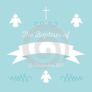 Baptism invitation template
