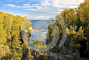 Baptism river, lake superior, minnesota photo