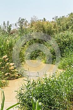 Baptismal site on Jordan River in Qasr el Yahud, Israel