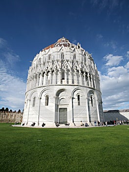 Baptistery in Piazza dei Miracoli in Pisa photo