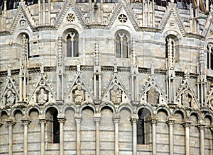 The baptistery Saint John of Pisa Tuscany Italy.