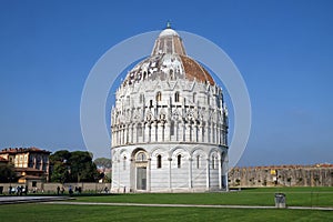 Baptistery of St. John, Cathedral St. Mary of the Assumption in Pisa, Italy