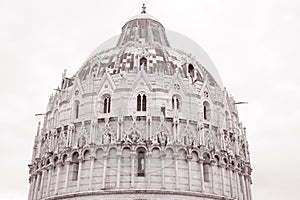 Baptistry of Pisa Cathedral, Tuscany, Italy