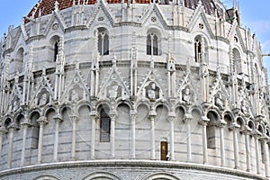 Baptistry of St. John in Pisa, Tuscany, Italy