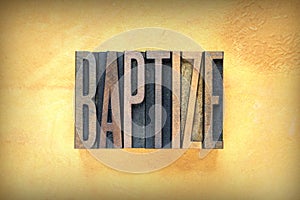 Baptize Letterpress photo