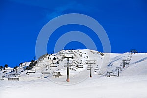 Baqueira Beret in Lerida Catalonia ski spot resort in Aran Valley photo