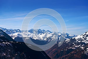 Baqueira Beret in Lerida Catalonia ski spot resort in Aran Valley