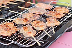 Bar-B-Q pork at the market