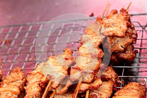 Bar-B-Q pork at the market