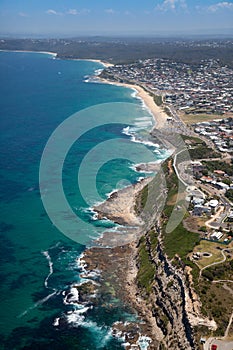 Bar Beach Merewether aerial view Newcastle Australia