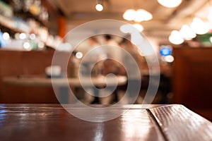 Bar Cafe Restaurant blurred background