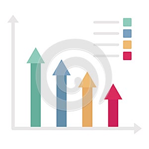 Bar Chart  Glyph Style vector icon which can easily modify or edit