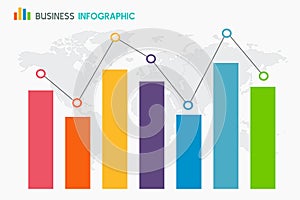 Bar Chart Graph Diagram Statistic Business Annual report Infographic : illustration vector