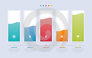 Bar Chart Graph Diagram Statistical Business Infographic Element Template