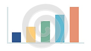 Bar Chart Graph Vector Icon for Data Analysis Statistics, vector design Generative AI