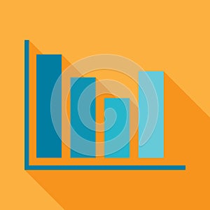 bar chart icon. Vector illustration decorative design