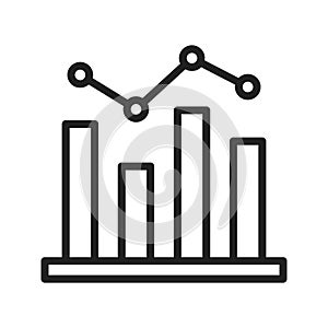 Bar Chart icon vector image.