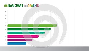 bar chart infographics. Business data visualization. Vector business template for presentation. Creative concept.