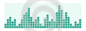 Bar chart steps diagram. Data graph chart steps, squares, vector