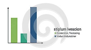 Bar chart with three vertical bars