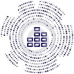 bar chart vector icon. bar chart editable stroke. bar chart linear symbol for use on web and mobile apps, logo, print media. Thin