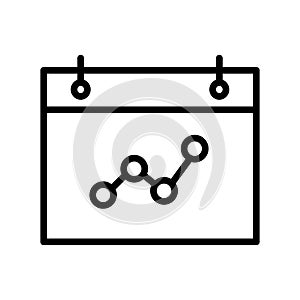 Bar chart Vector icon which can easily modify or edit