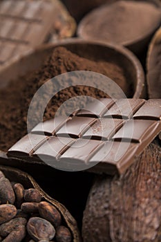 Bar Of Chocolate, Cocoa Beans