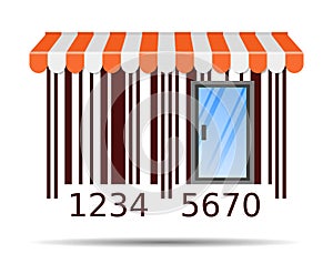Bar Code, concept online shopping