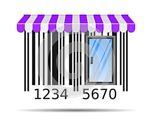 Bar Code, concept online shopping