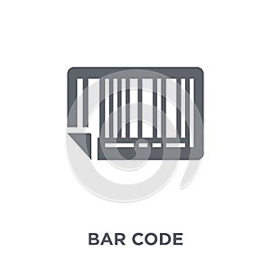 Bar code icon from Delivery and logistic collection.