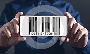 Bar Code Identity Marketing Data Encryption Concept