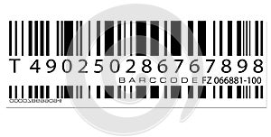 Bar code label photo