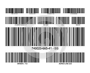 Bar code label price icon. Barcode scanner inventory retail information tag