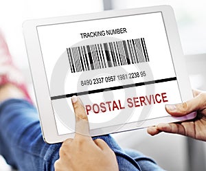 Bar Code Order Tracking Number Concept