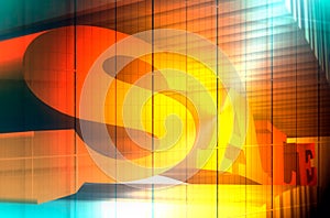 Bar code with sale word