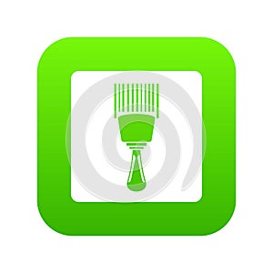 Bar code scanner icon digital green