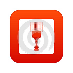Bar code scanner icon digital red