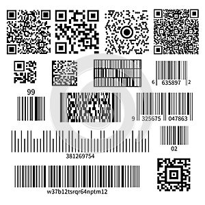 Bar Code Types Set